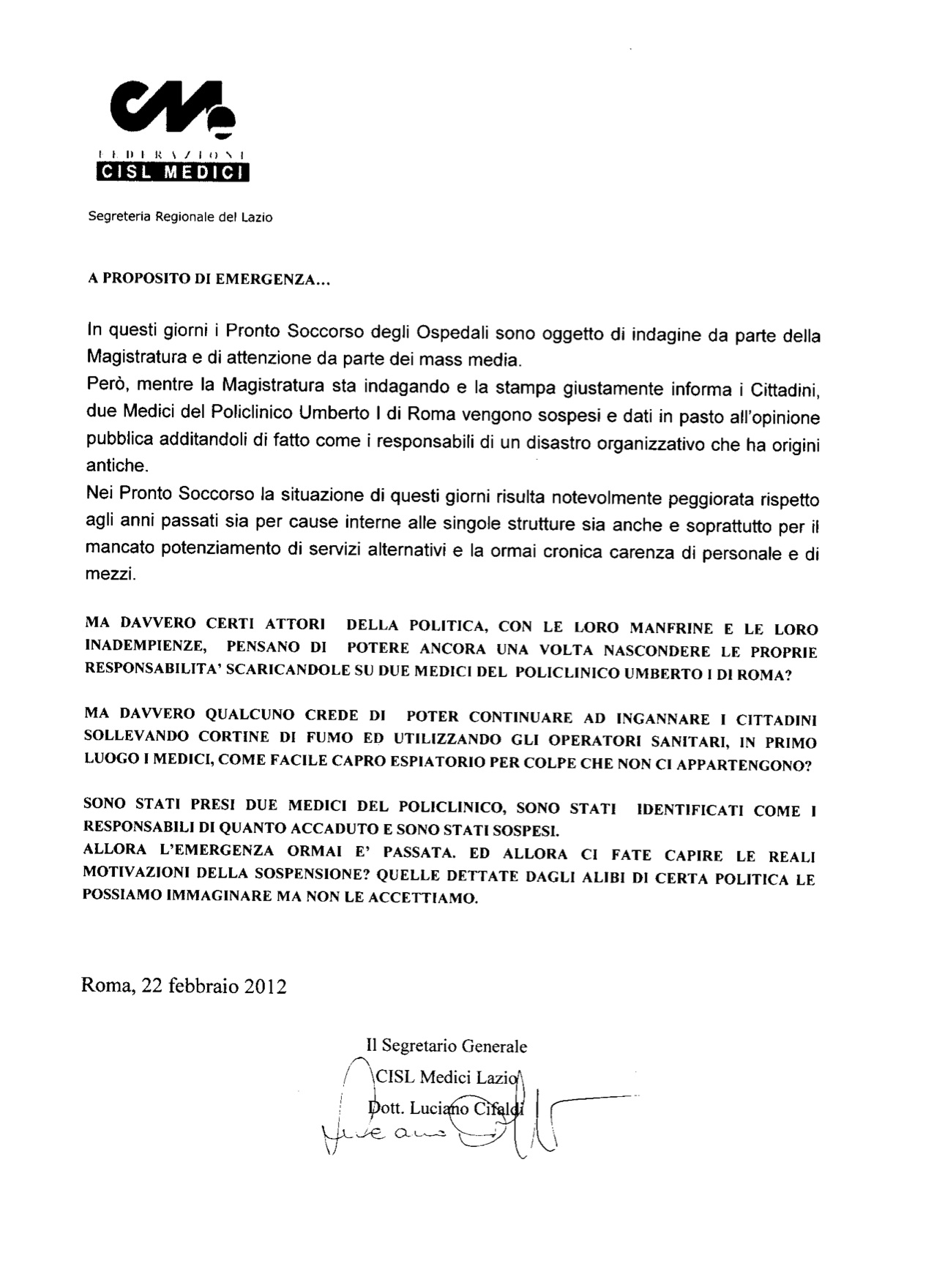 emergenza